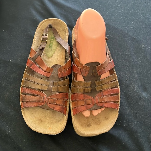 Earth Kalso 8 Sizzle Iris Bark Multi Leather Upper Used Priced to sell no offers - Picture 1 of 7